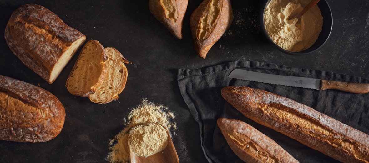 Kézműves megjelenésű kovászos durum kenyerek