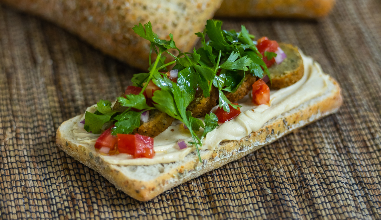 Falafel szendvics